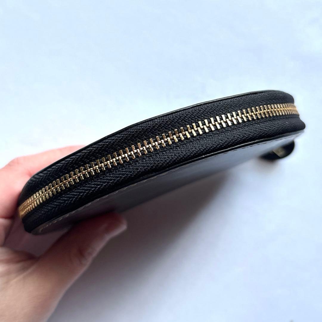 【新品】DAKOTA ダコタ チェルキオ 丸型ラウンド二つ折り財布 ブラック 黒
