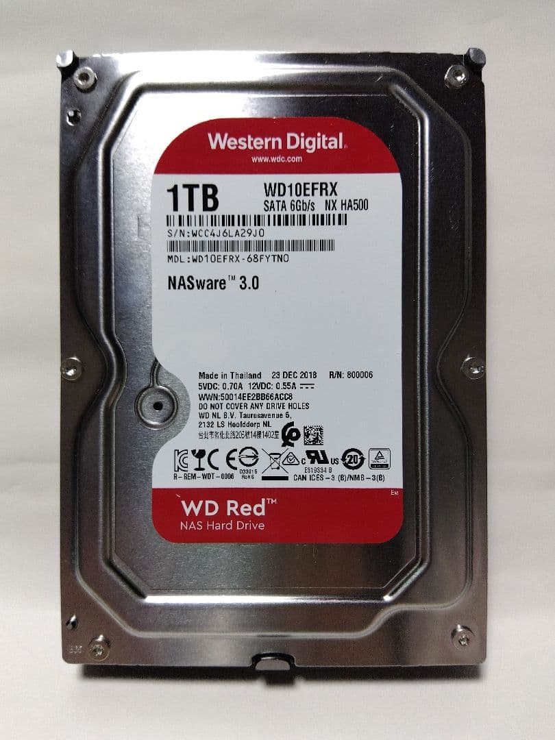 【中古 正常 動作品】3.5インチ SATA HDD 1TB×3個 合計3TB