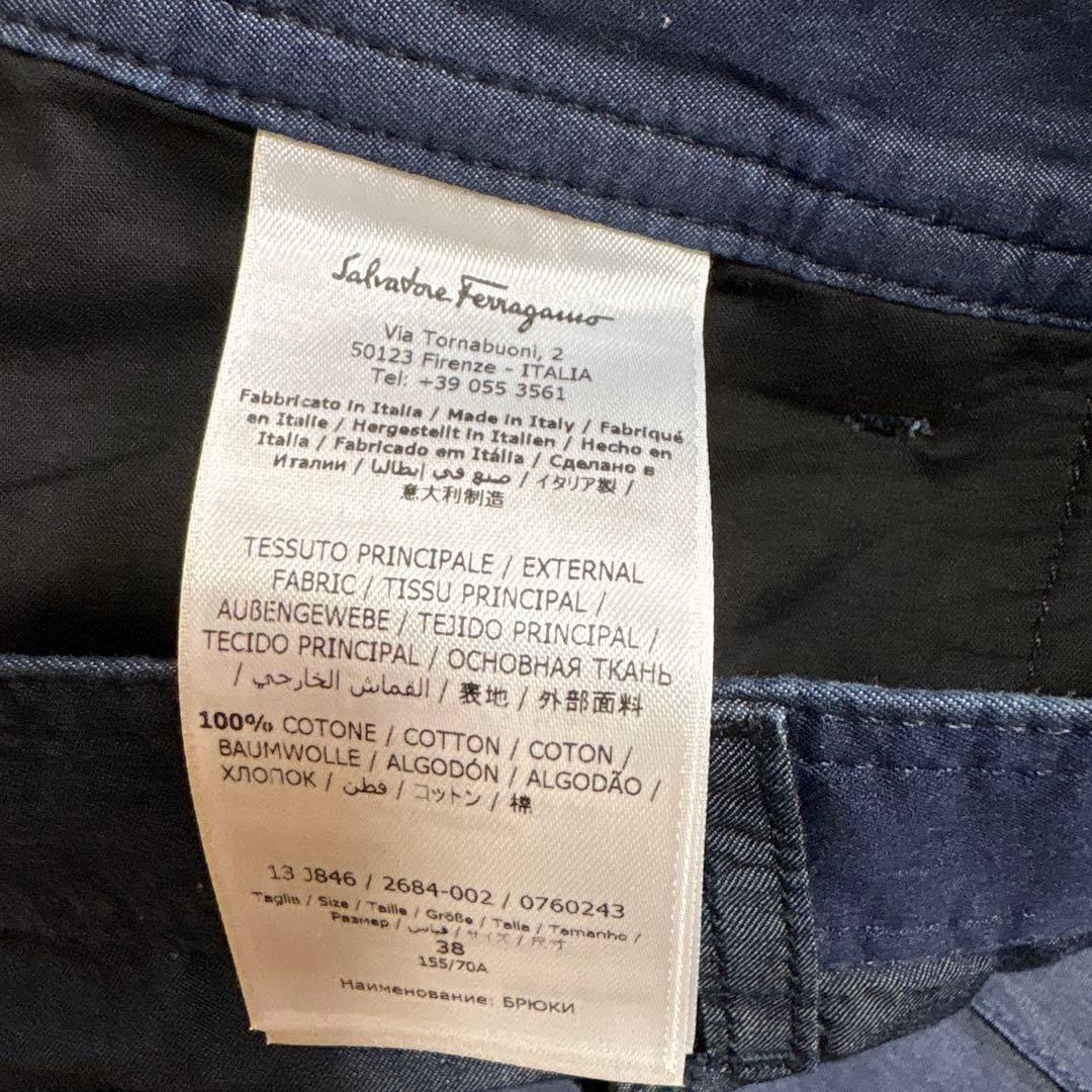 新品　Salvatore Ferragamo フレアパンツ　デニム 38