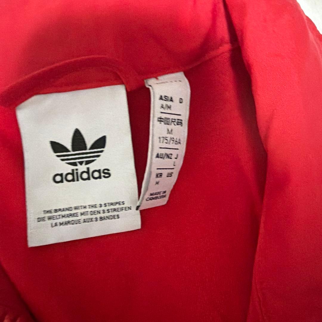 adidas レッド ジャージ上下セット Lサイズ