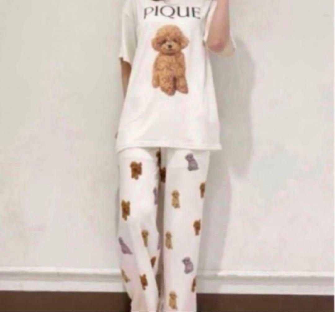 新品　gelato pique トイプードル　Tシャツ&ロングパンツセット