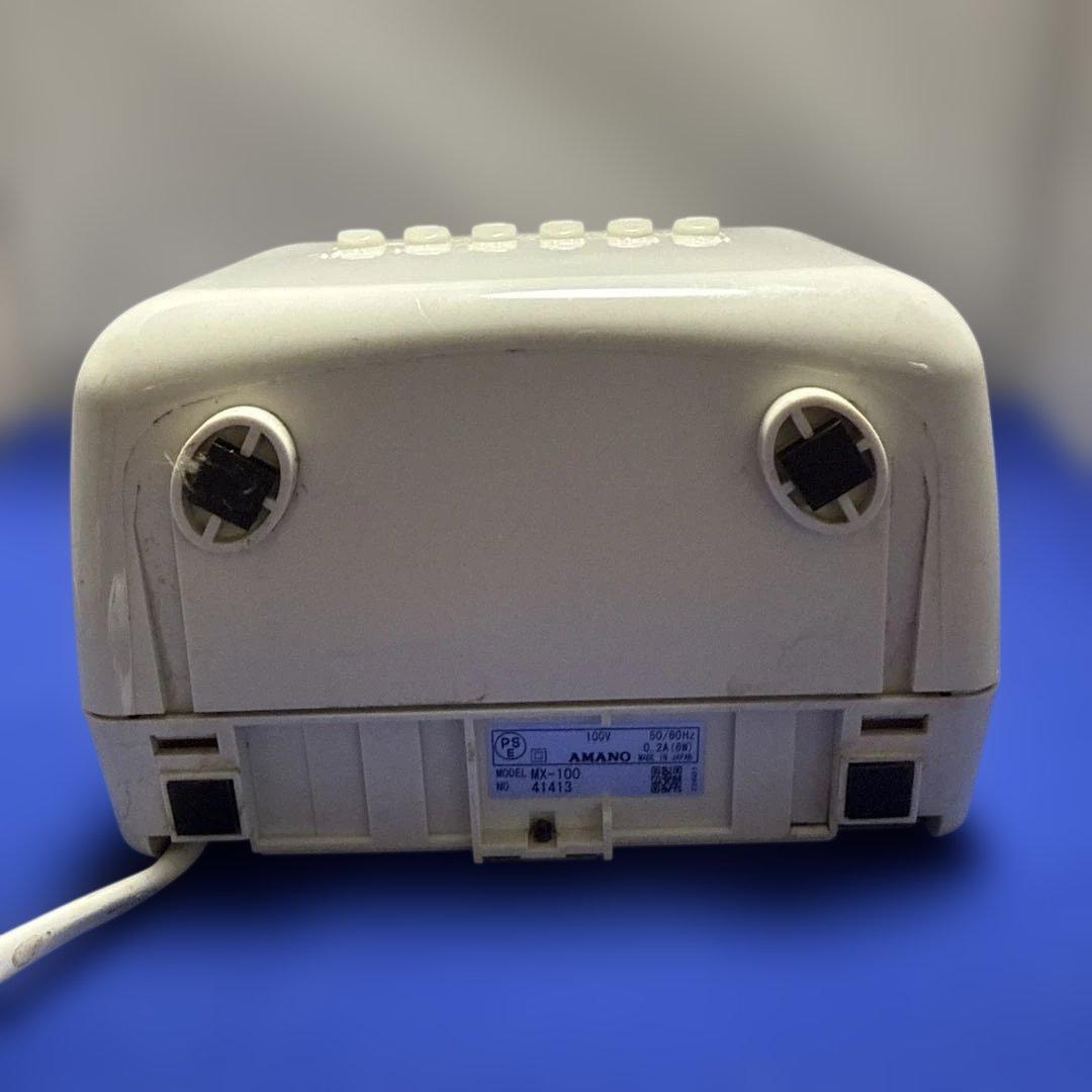 AMANO タイムレコーダMX-100 説明書付き　箱無しです