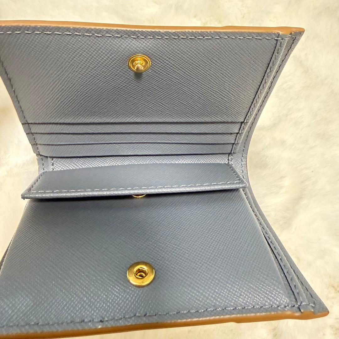 Gonte678　未使用級　MARNI マルニ　二つ折り財布　グレー