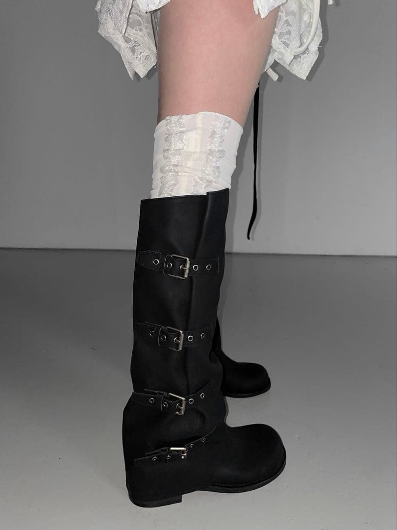 【theairtown】eclipse long boots（black）