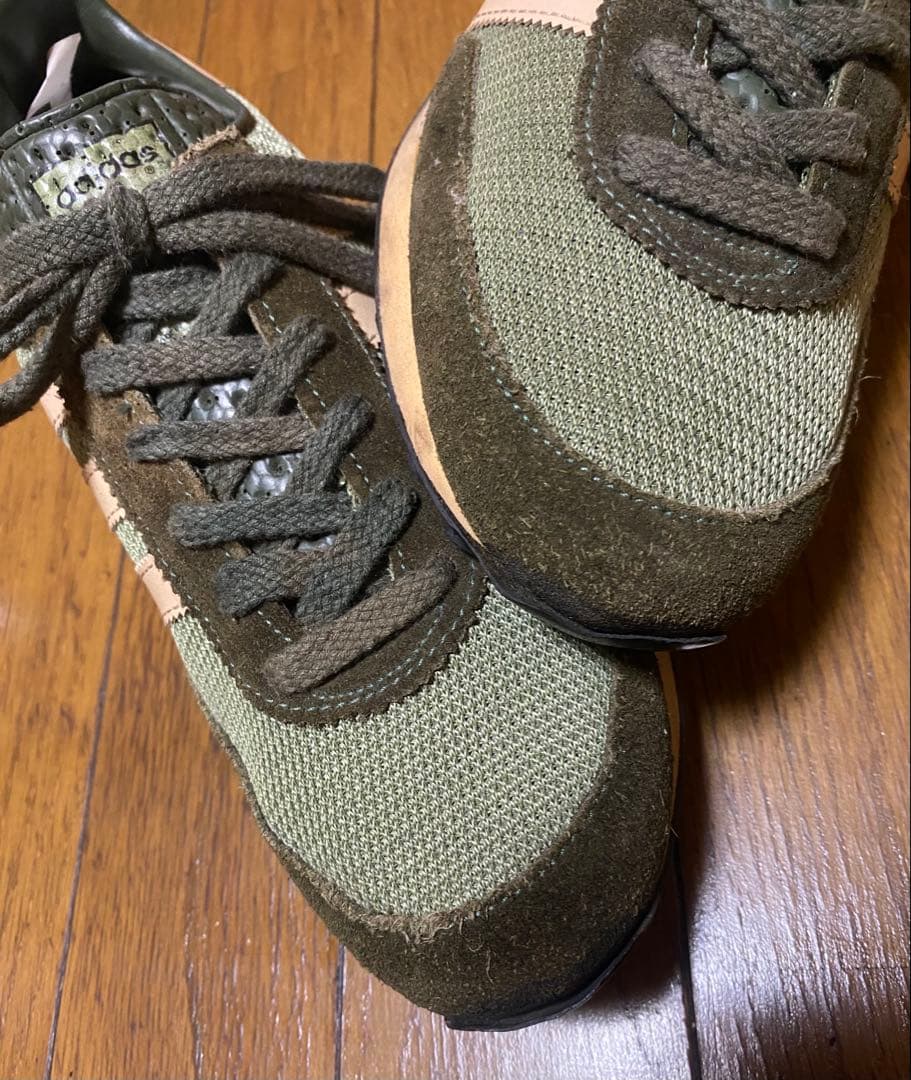 80s adidas 600 カーキ 25スニーカー AS600 ヴィンテージ