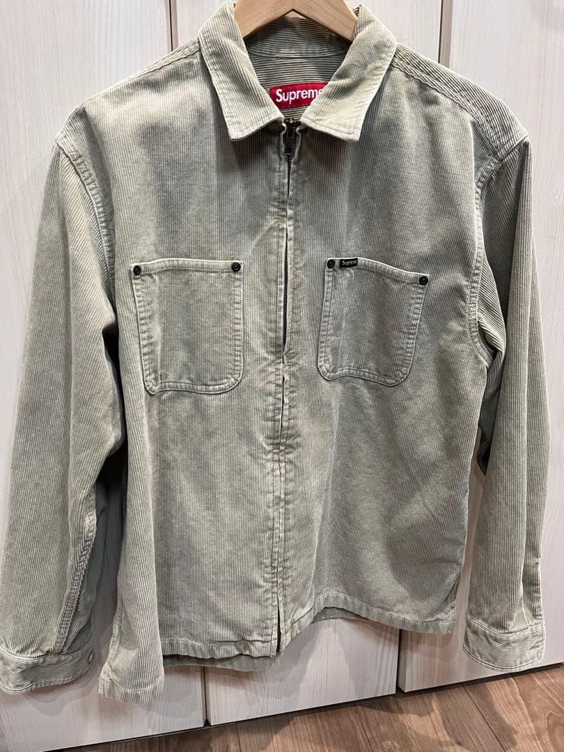 ジャケット・アウター Supreme Washed Corduroy Zip Up Shirt