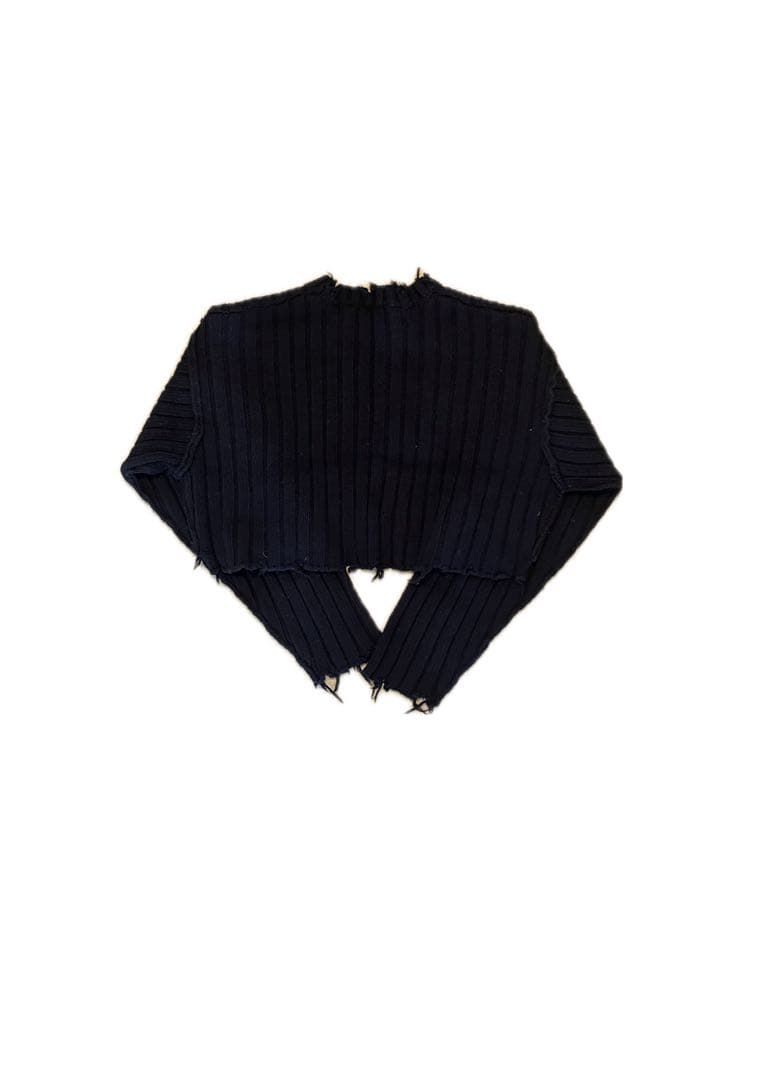 トップス perverze Crash Wide Snood Short Knit