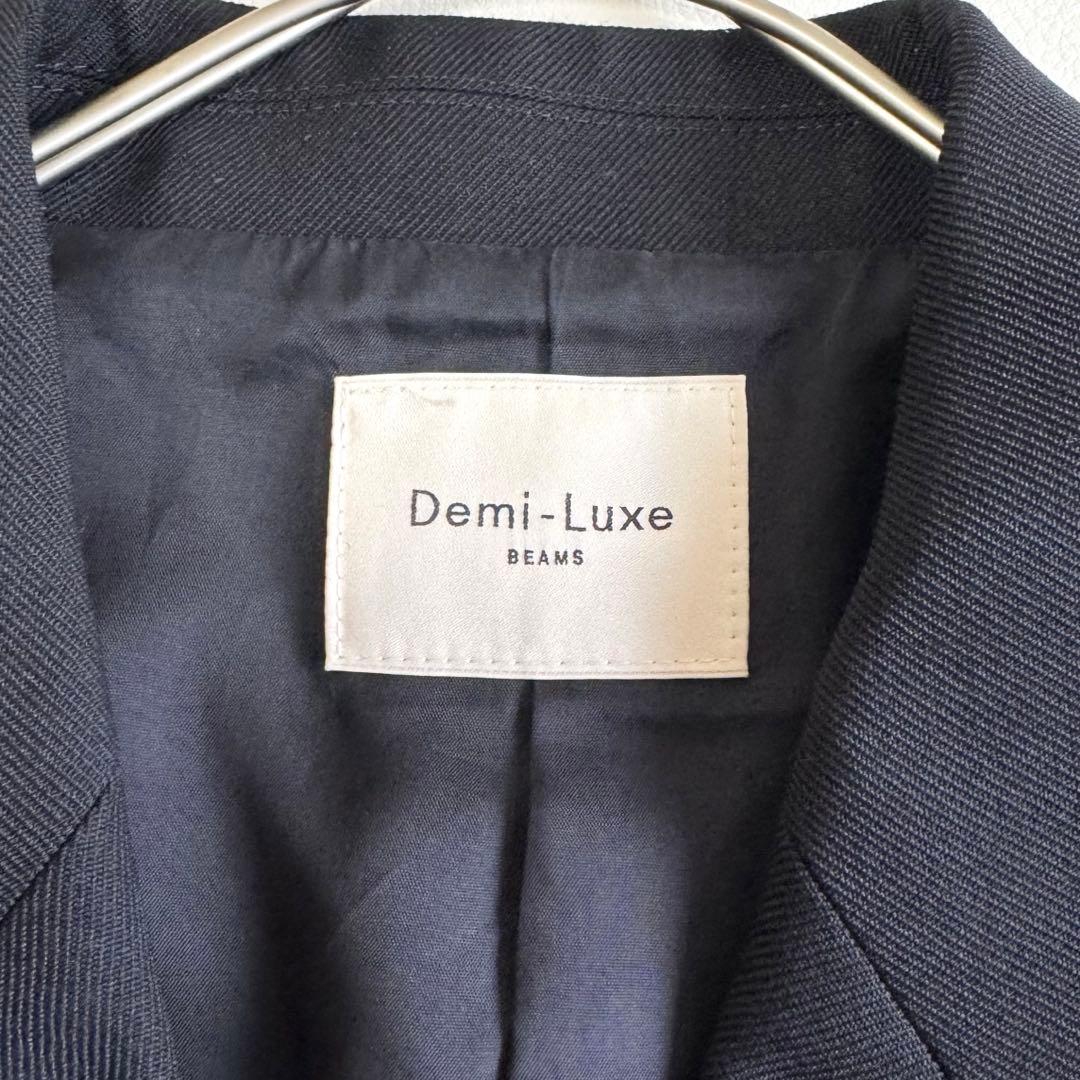 Demi-Luxe BEAMS ドライギャバジン 6ボタン ダブルジャケットM