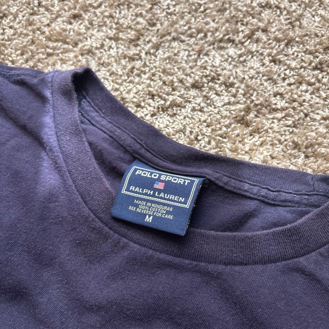 Polo sports Tシャツ 90s Vintage 鬼フェード 襤褸