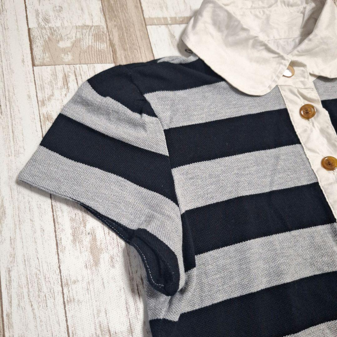 【美品】Vivienne Westwood ポロシャツ L ボーダー グレー 黒