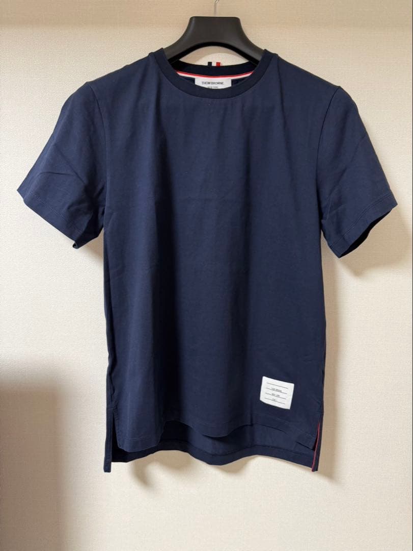THOM BROWNE ネイビー Tシャツ