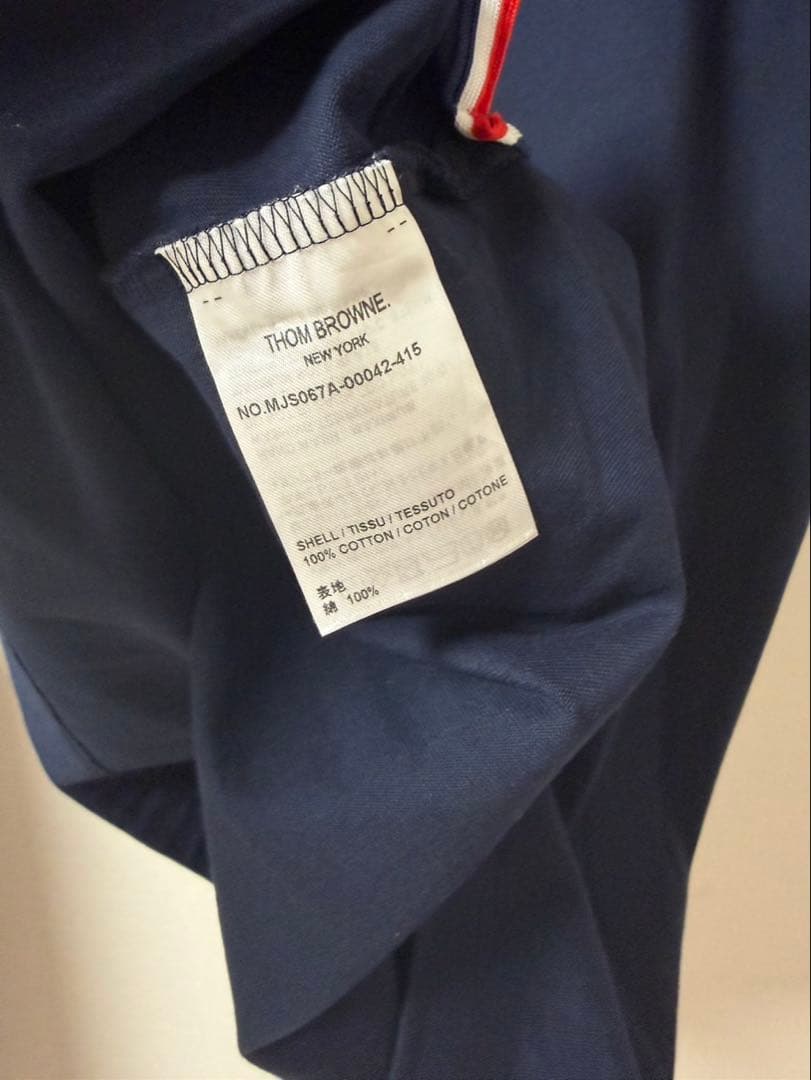 THOM BROWNE ネイビー Tシャツ
