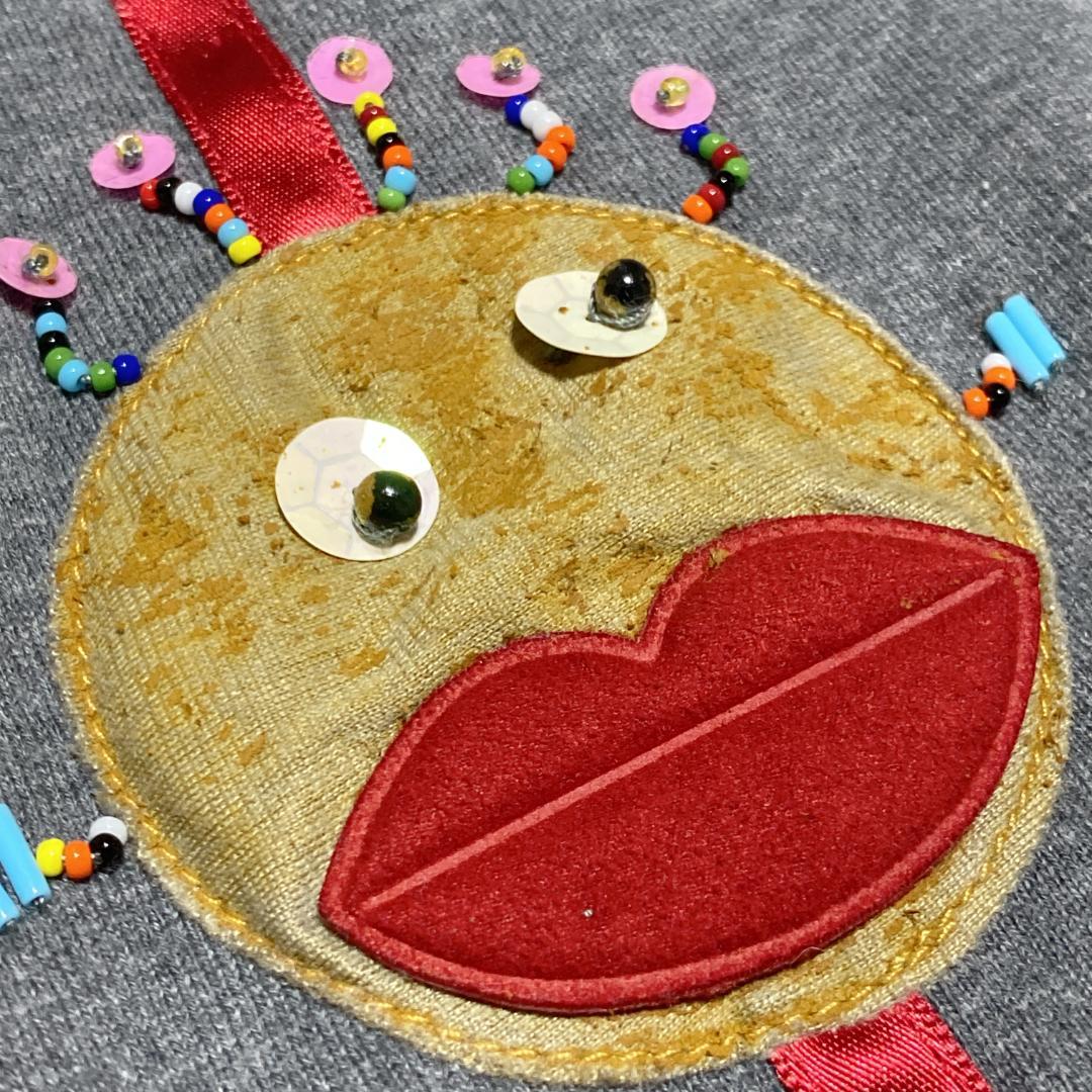 DE0065【オレボレブラ/アルベロベロ】カットソー【F】イラスト ビーズ刺繍