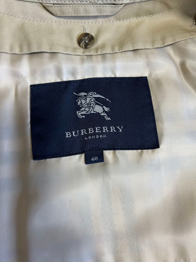 Burberryベージュ チェック柄 トレンチコート