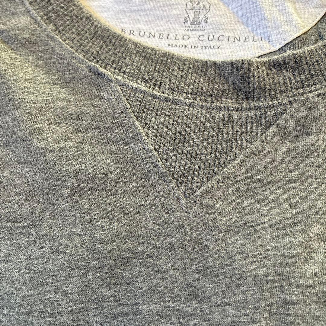 BRUNELLO CUCINELLI ネック Tシャツ 長袖 グレー
