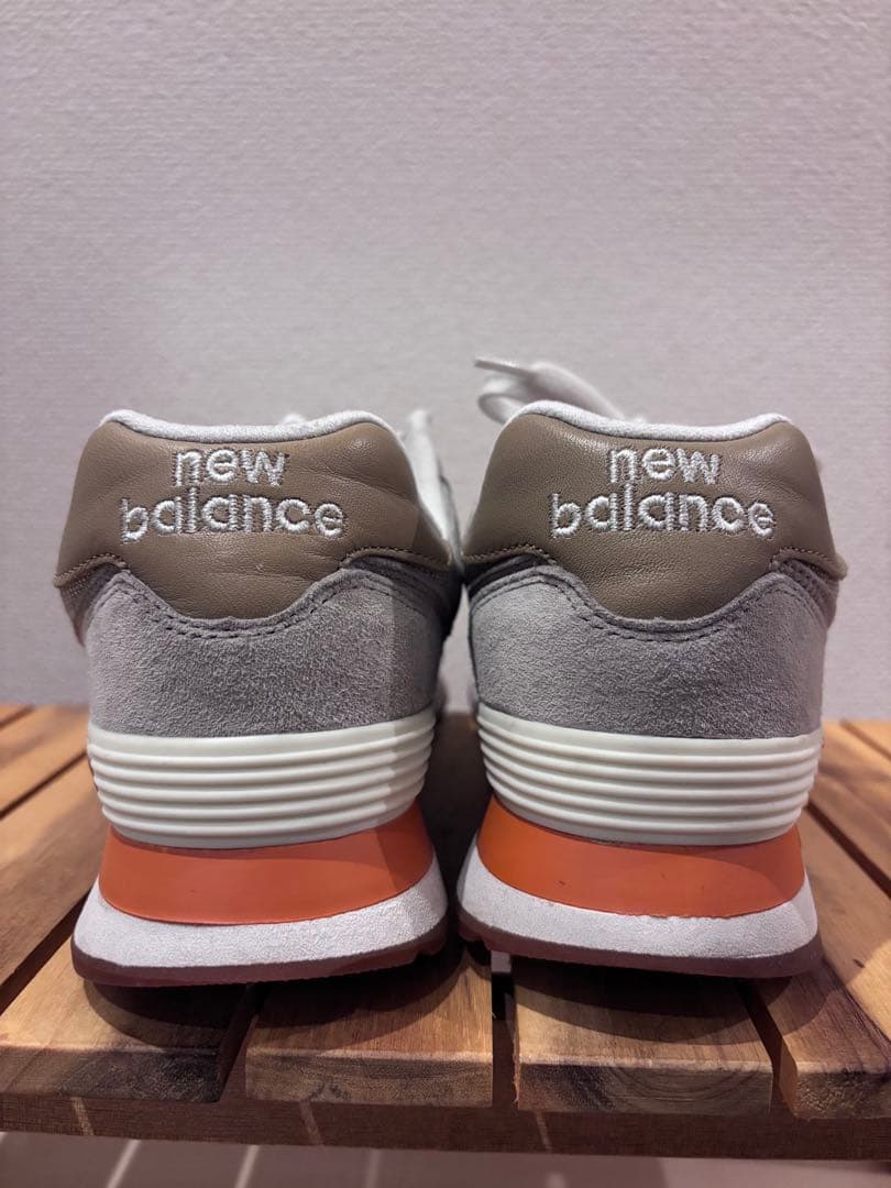 New Balance ML574 グレー/オレンジ