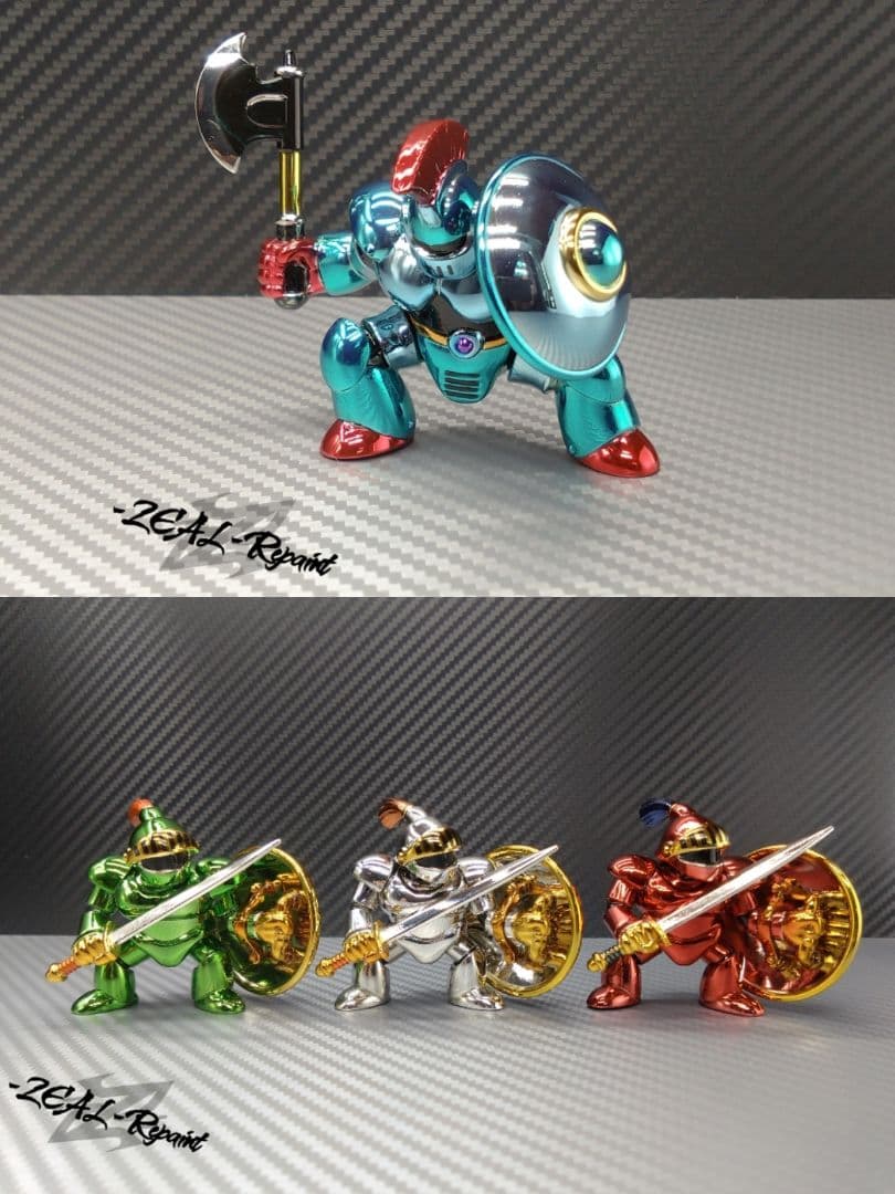 【専用出品】よろいのきし・三騎士(目,関節部,ブラック塗装) カラーリペイント