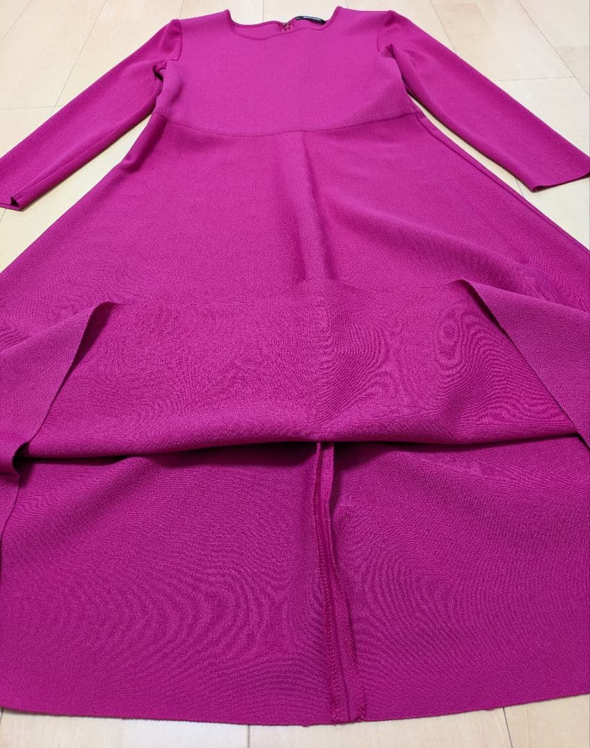 Pierre Cardin ピエールカルダン 長袖ワンピース ピンク サイズM