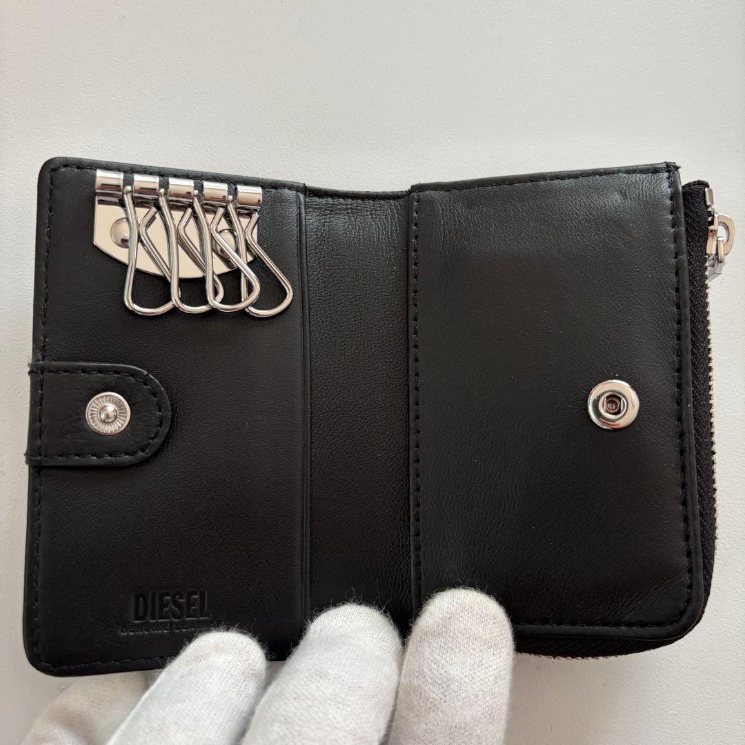 【新品】ディーゼル高級レザーシリーズ　L-ZIP KEY　キーケース　小銭入れ