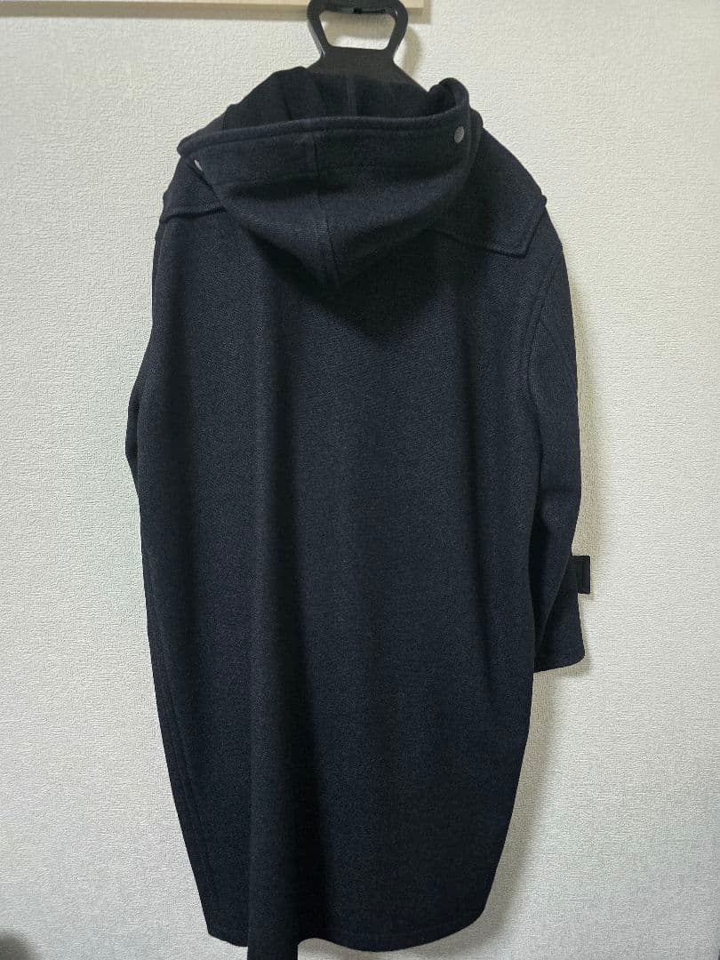 オーラリー AURALEE WOOL SILK ダッフル　ネイビー　3
