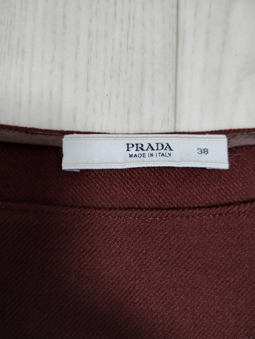 専用PRADA 美品 ロングスカート マーメイド ウール ダークブラウン プラダ