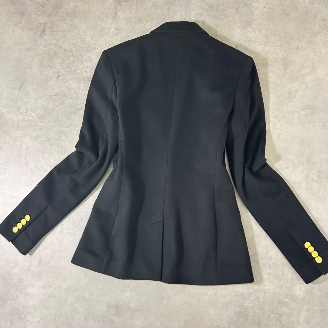 【POLO RALPH LAUREN】金ボタンブレザー 0号 ブラック XS相当
