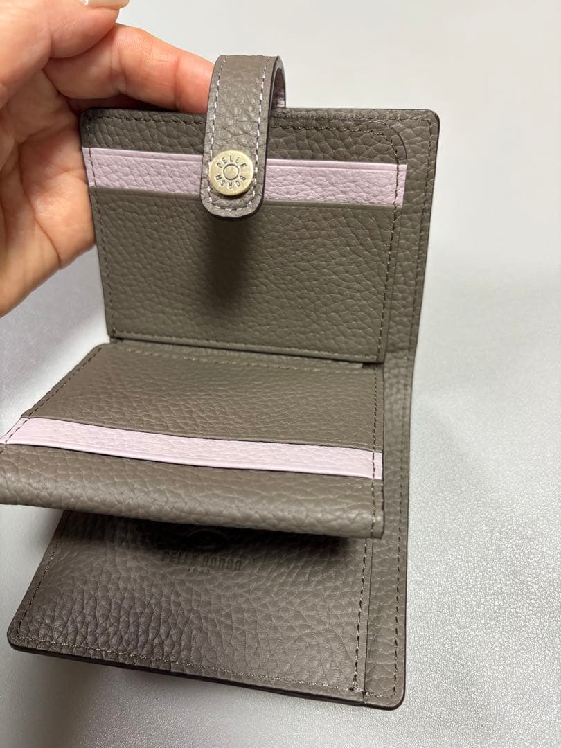 PELLE BORSA 二つ折り財布 Reinette ライラック