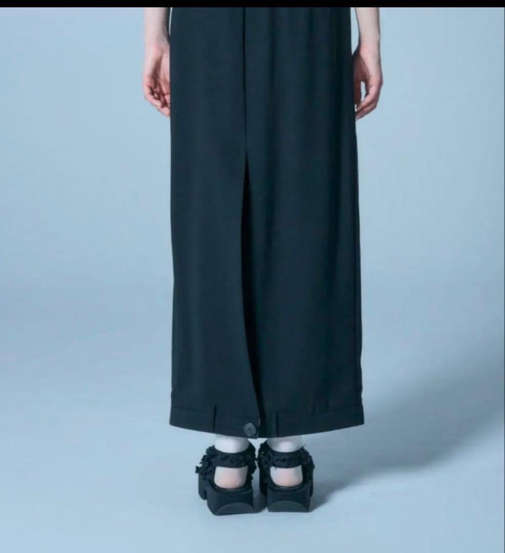 ENFOLD UPSIDE DOWN SKIRT 黒ロングスカート　38
