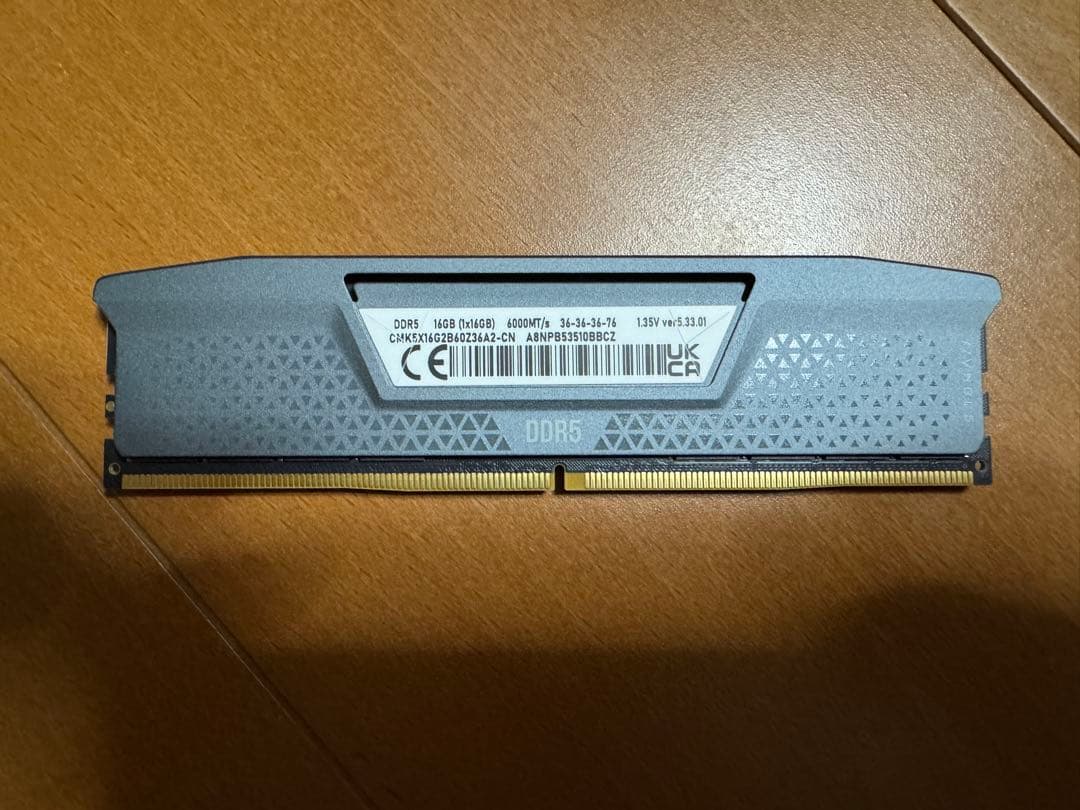 DDR5 16gb ×1枚 6000MHz