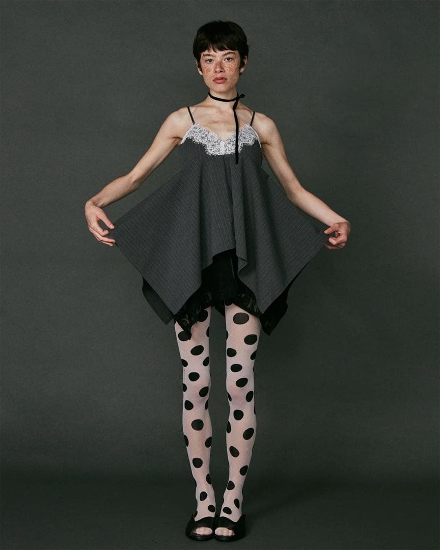 トップス POPPY HANDKERCHIEF HEM LACE CAMI TUNIC