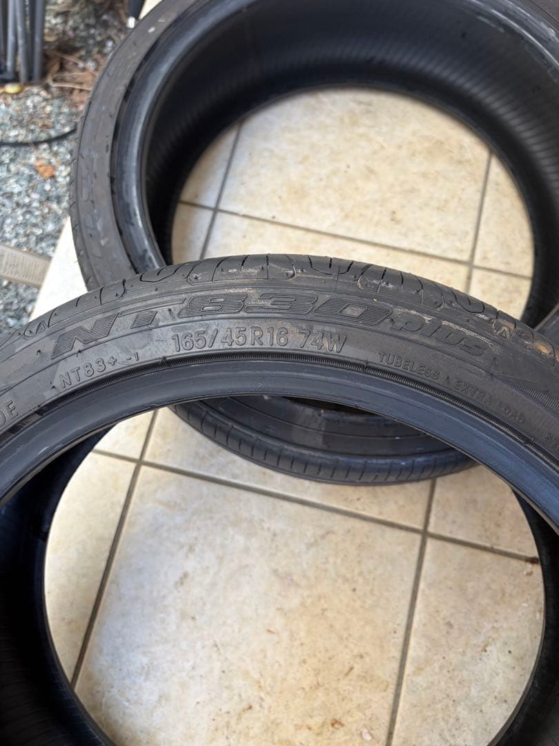 165/45R16 NITTO NT830Plus 2025年製　走行極少