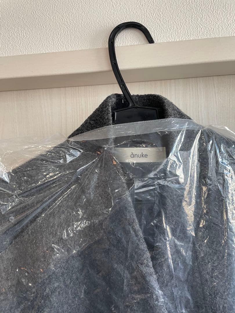 ジャケット・アウター anuke Collarless Cocoon Coat