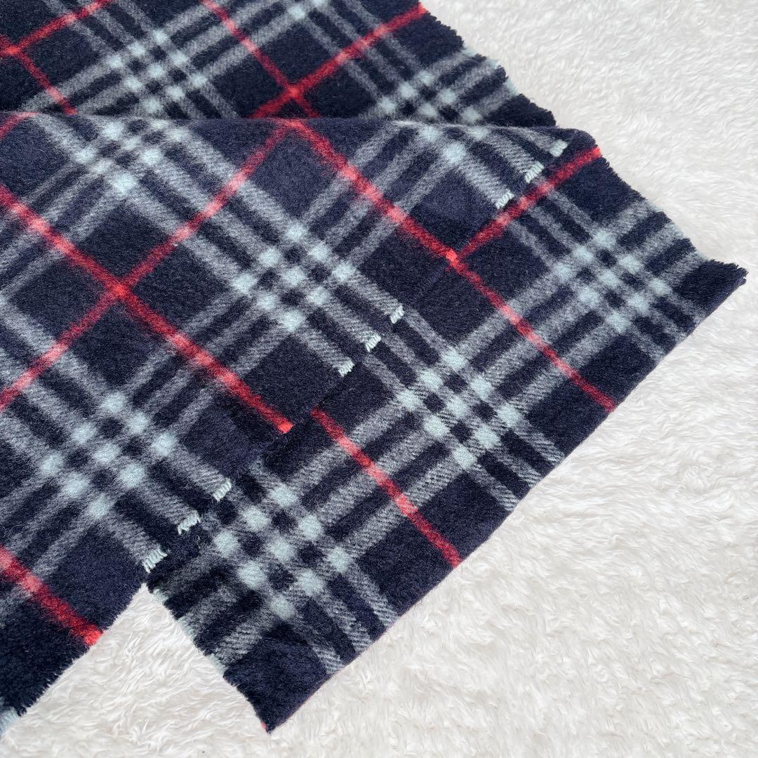【美品】バーバリー カシミヤ100%マフラー ノバチェック