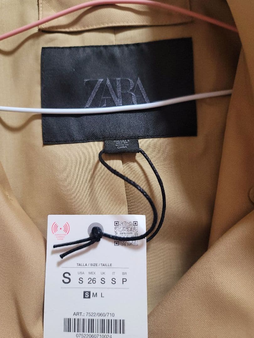 ZARA ハイネックトレンチコート　Sサイズ