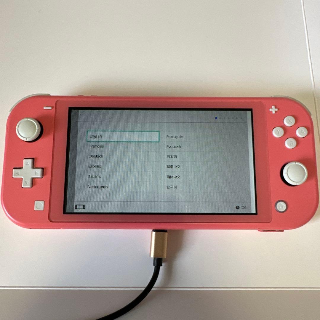 ※ジャンク品※液晶※switch lightピンク