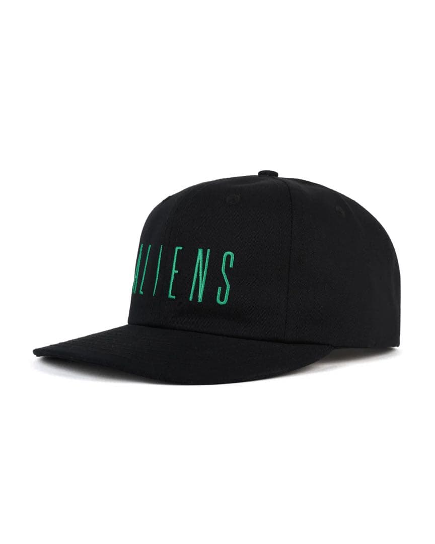 帽子 BRAIN DEAD X ALIENS 6 PANEL HAT - BLACK