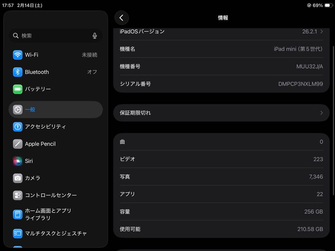 iPad mini (第5世代) 256GB