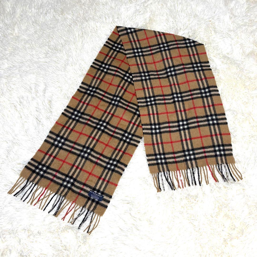 BURBERRY バーバリー　100% カシミア　マフラー　ノバチェック