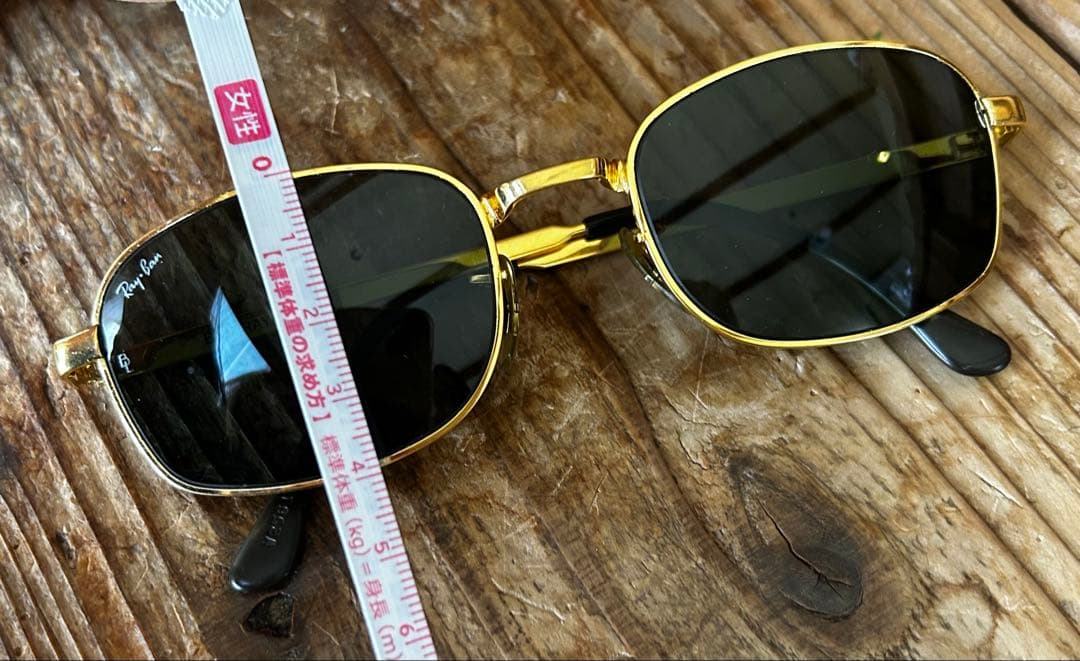 Ray-Ban レイバン サングラス スクエア ゴールドフレーム
