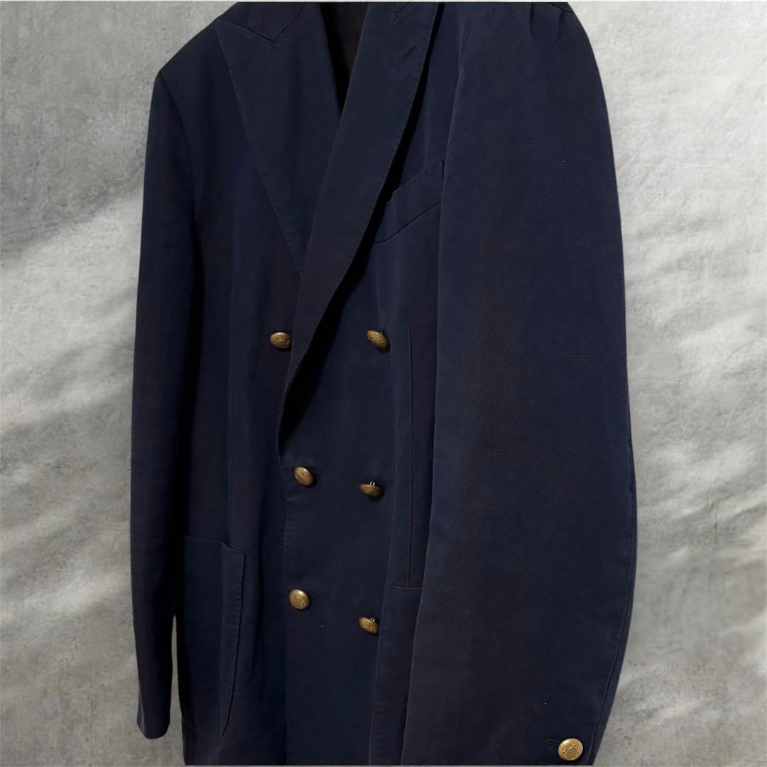 たかなし様ラルディーニ 48 ダブル ジャケット ネイビー LARDINI