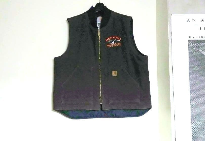 ⬛Carhartt ✺ダックベスト【企業モノ】ダークブラウン