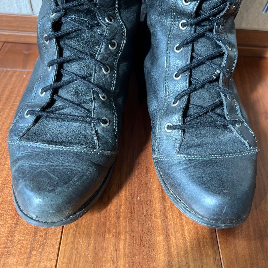 Timberland レースアップ ロングブーツ　黒