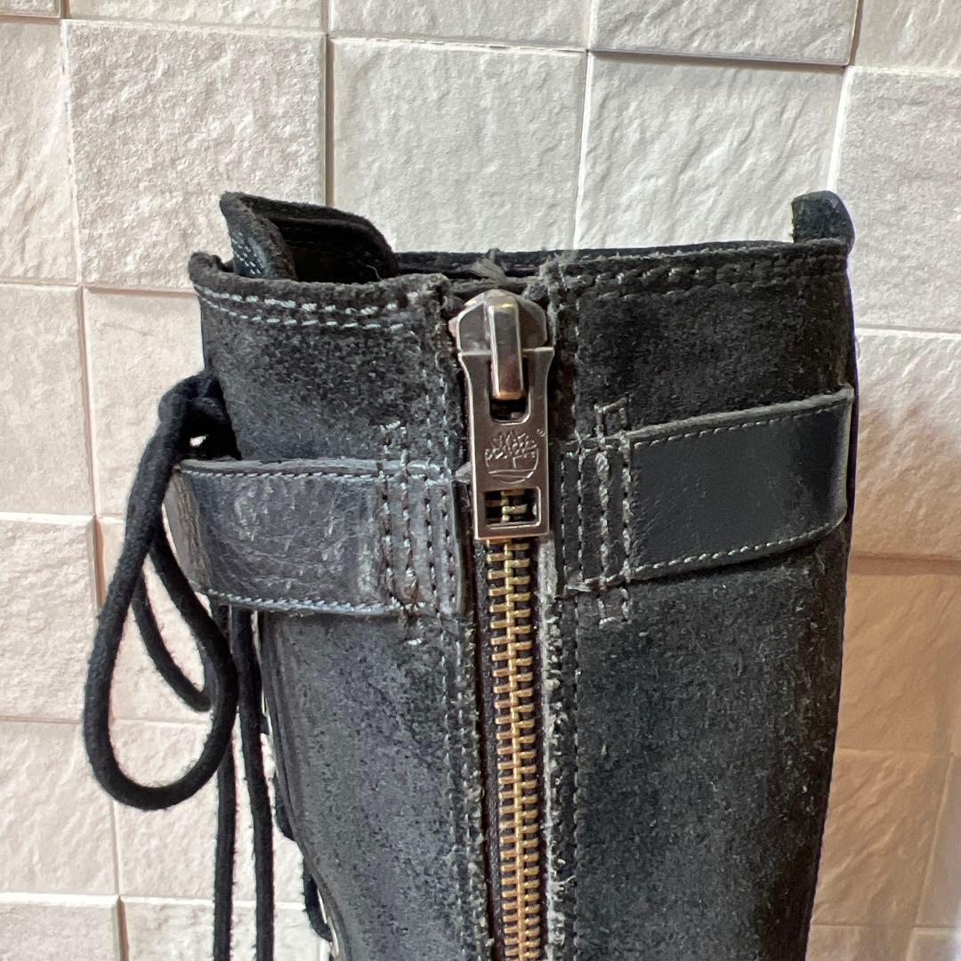Timberland レースアップ ロングブーツ　黒