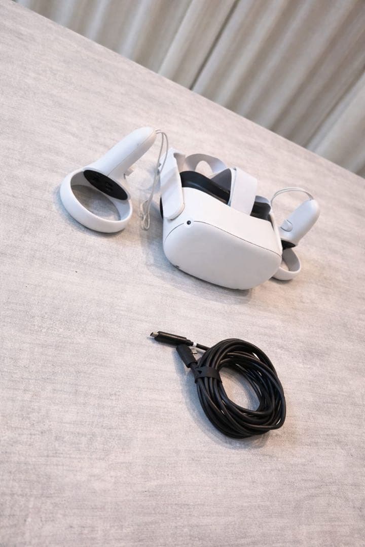 ホワイト VRヘッドセット USB-C接続