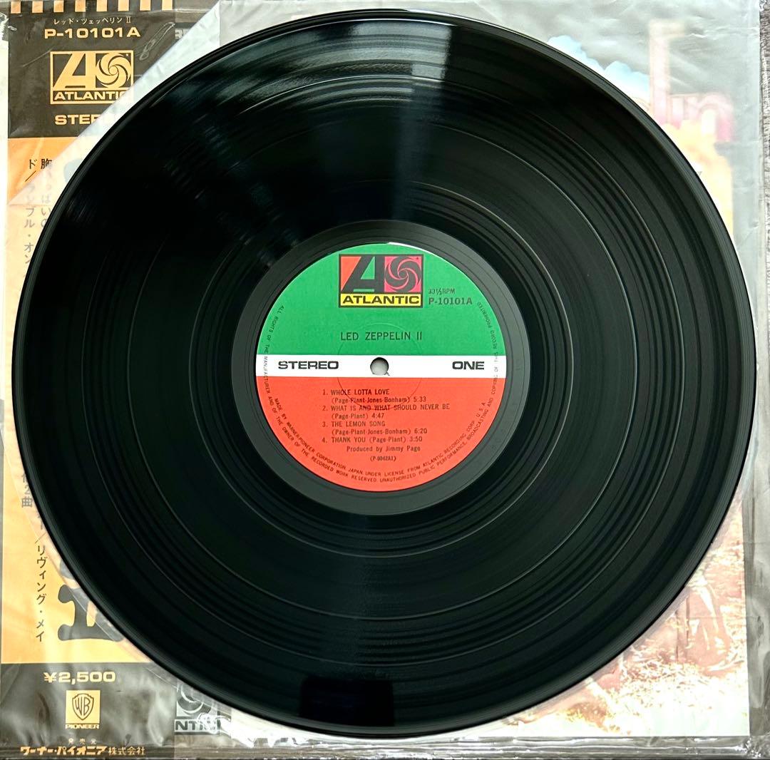 LED ZEPPELINレッド・ツェッペリンⅡ LPレコード国内盤帯ポスター付