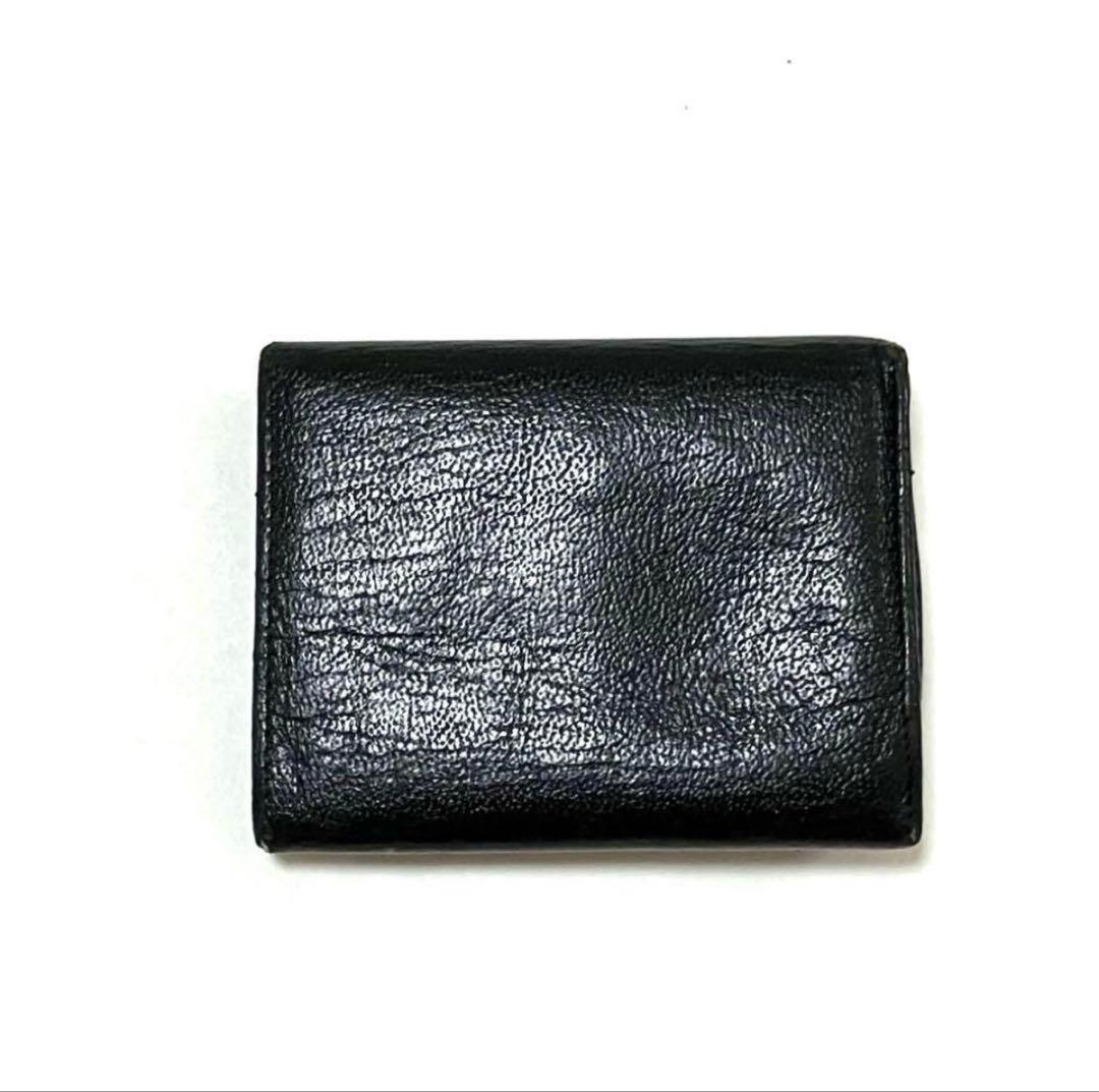 CHANEL シャネル 三つ折り財布 ココマーク ブラック