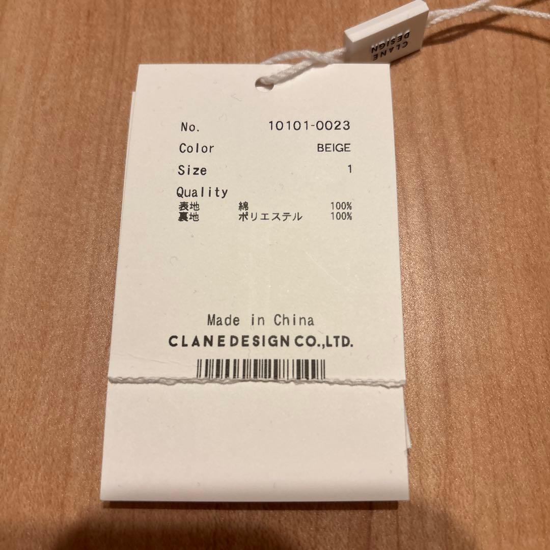 CLANE26ss完売オーバーショートトレンチコートベージュサイズ1クラネ