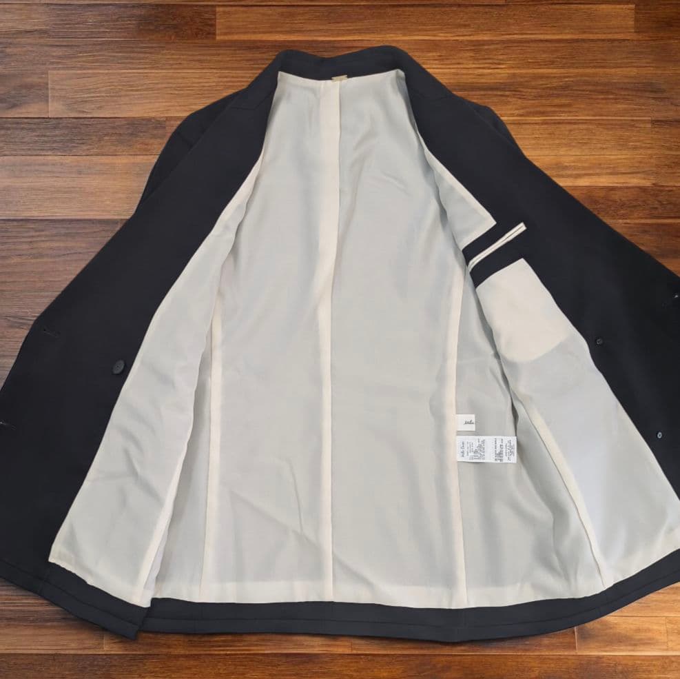 ✨美品✨ MilaOwen 金釦 ダブルブレストロングブレザー 紺ブレ 金ボタン
