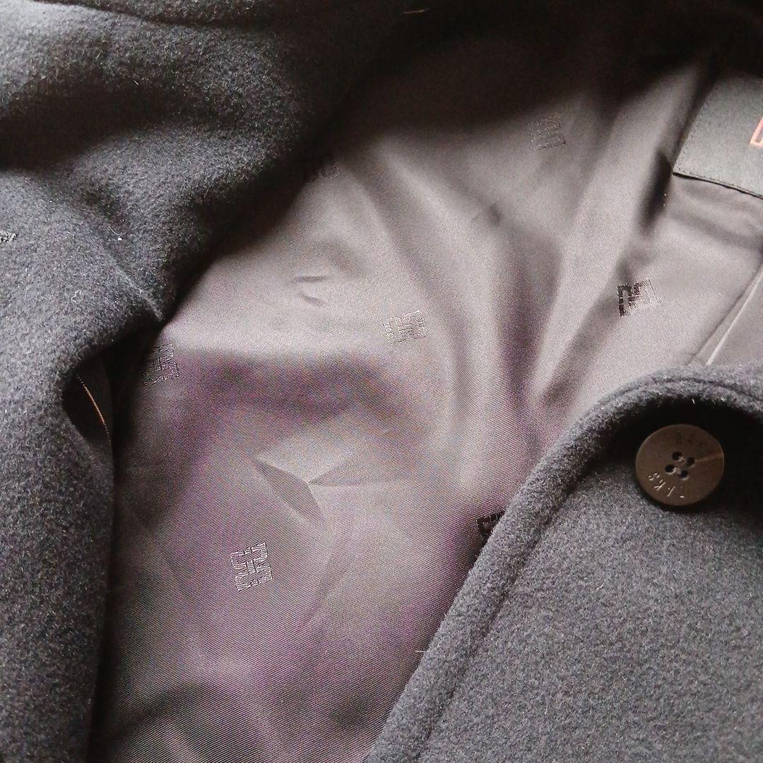 DAKS ロングコート サイズ40 ダークブルー