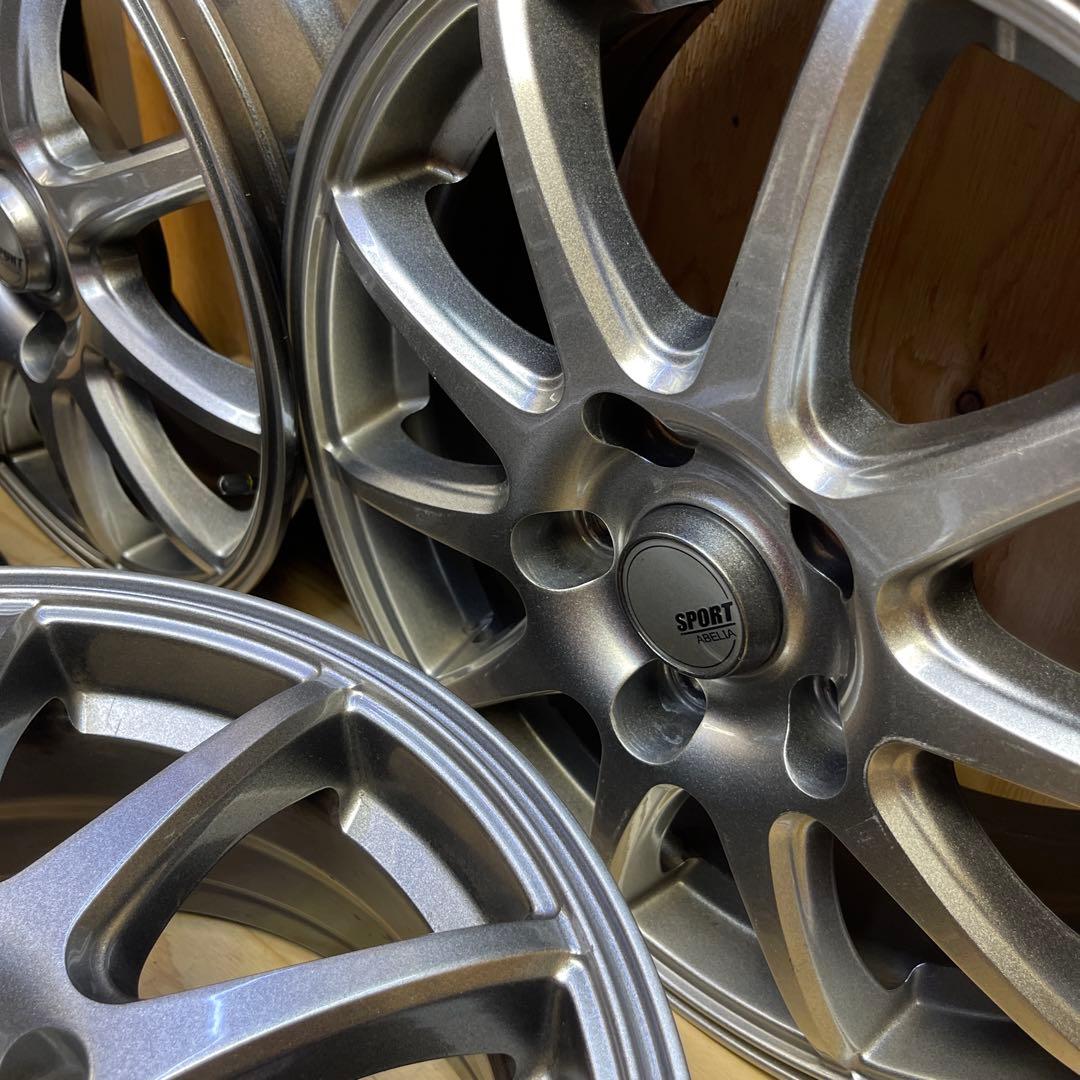 SPORT abelia 15インチ ホイール 6j＋45 シルバー Ｂ【2本】